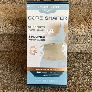 Beige Core Shaper Belt by Copper Fit. Tried on only.